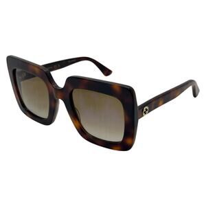 Gucci Oversized Square Tortoise Shell Sunglasses